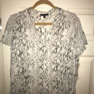 Notations Snakeskin Blouse XL